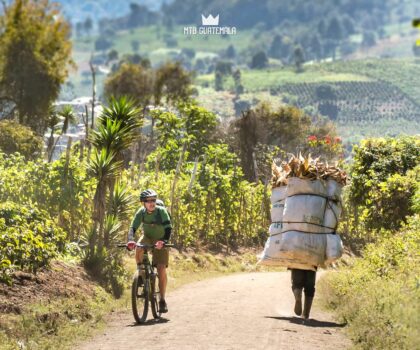 Enourmous loads make the steep hills look easier by bike.  Chimaltenango, Guatemala